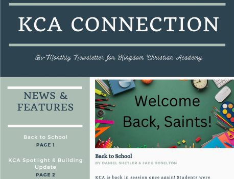 KCA Connection Student Newsletter – September 12, 2022
