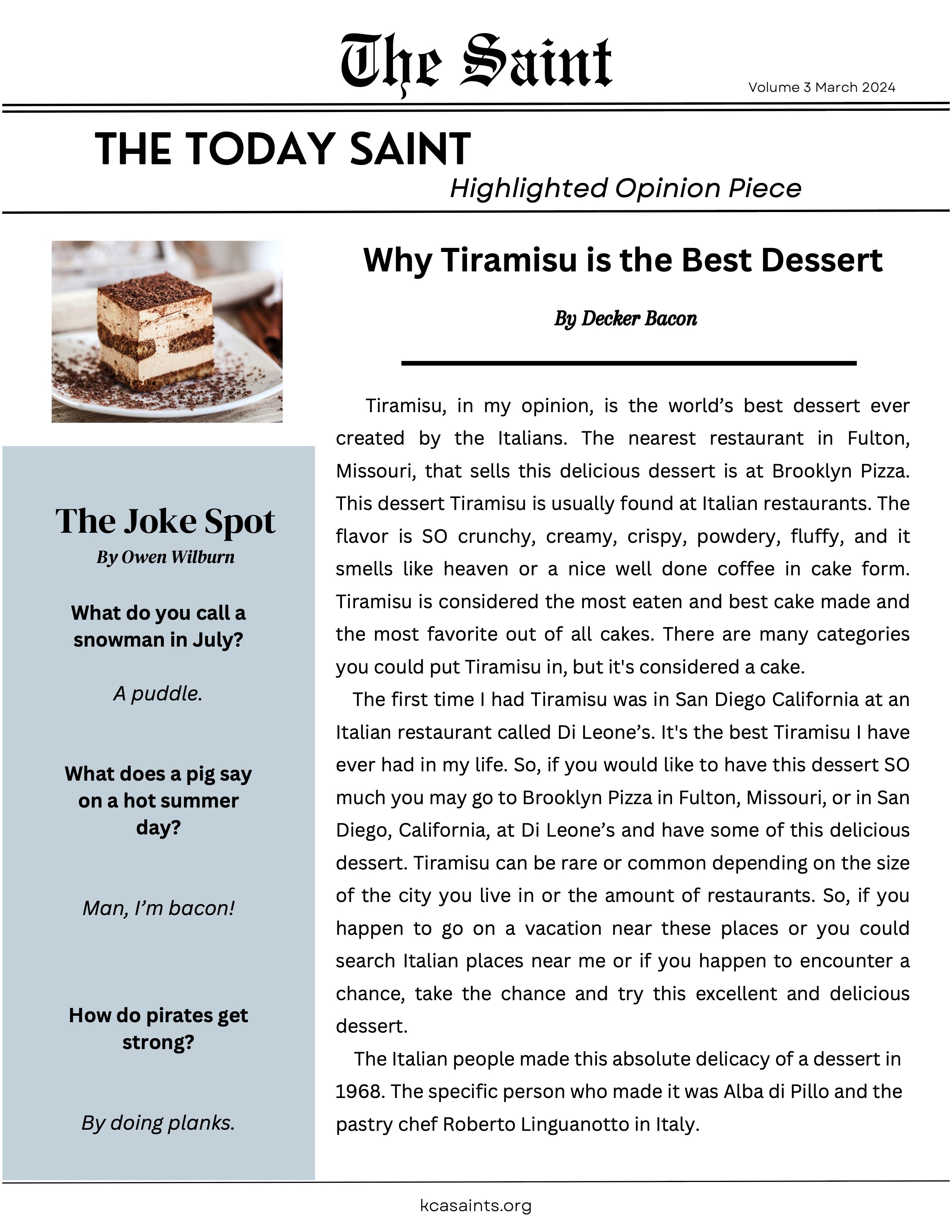 The Saint Newsletter Q3 (pg 2)