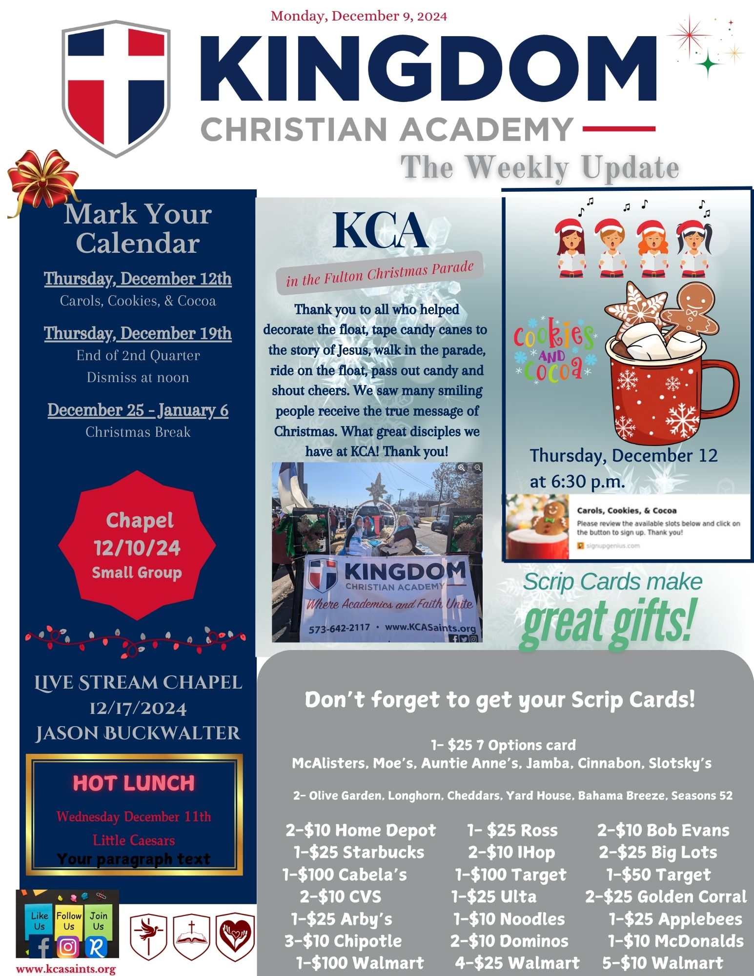 2024-12-09 Weekly Update (pg 1)