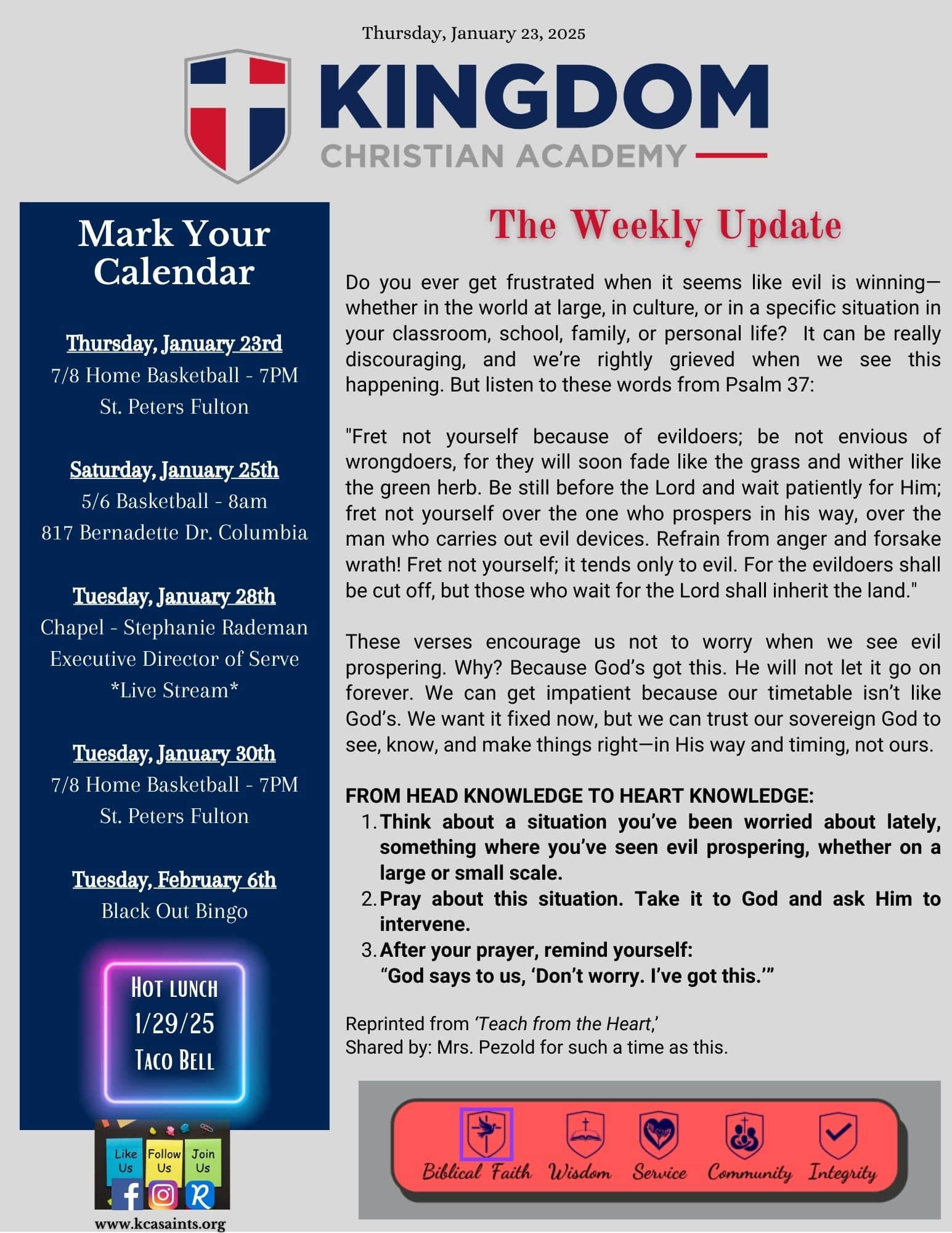 2025-01-23 Weekly Update (pg 1)