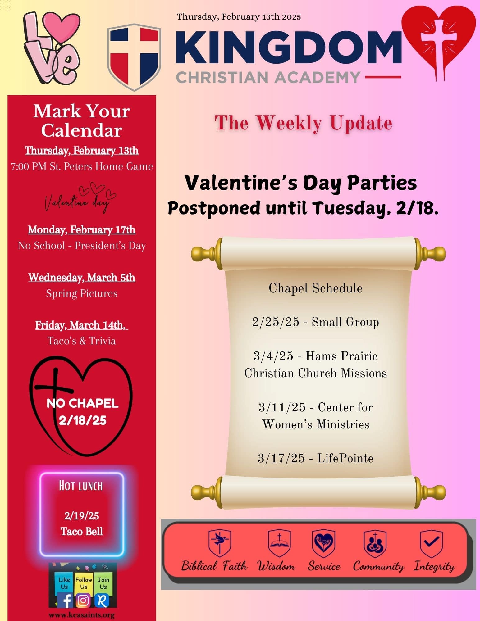 2025-02-13 Weekly Update (pg 1)