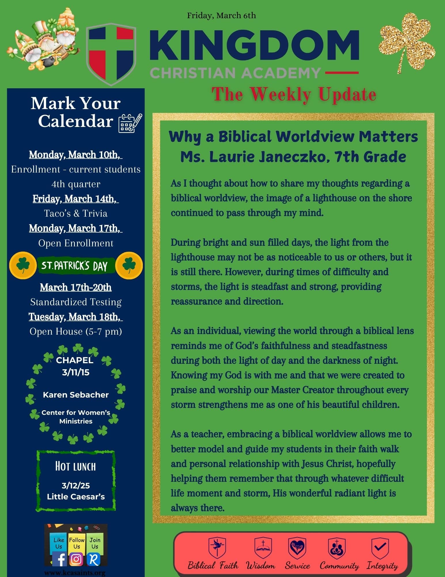 2025-03-07 Weekly Update (pg 1)