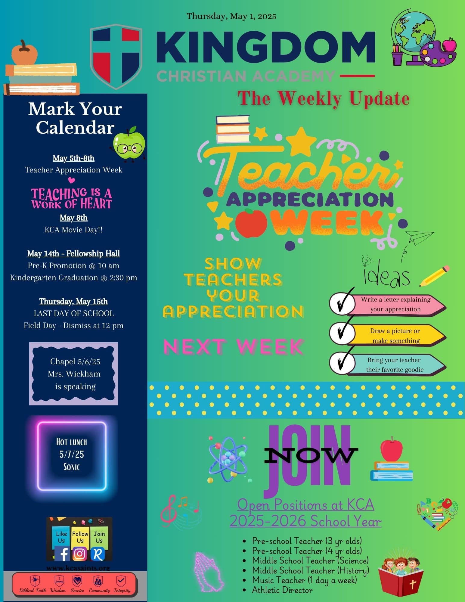 2025-05-01 Weekly Update (pg 1)