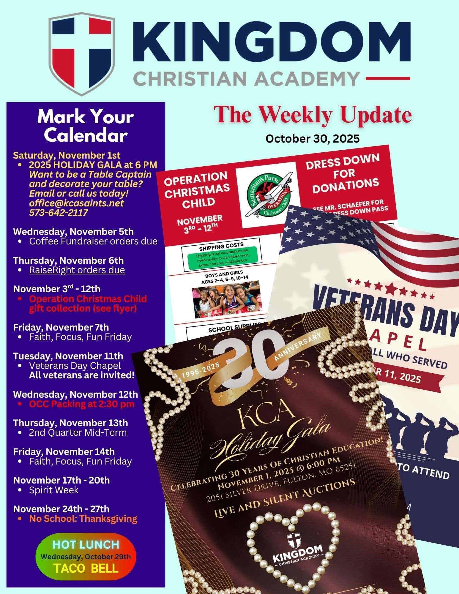 2025-10-30 Weekly Update (pg 1)