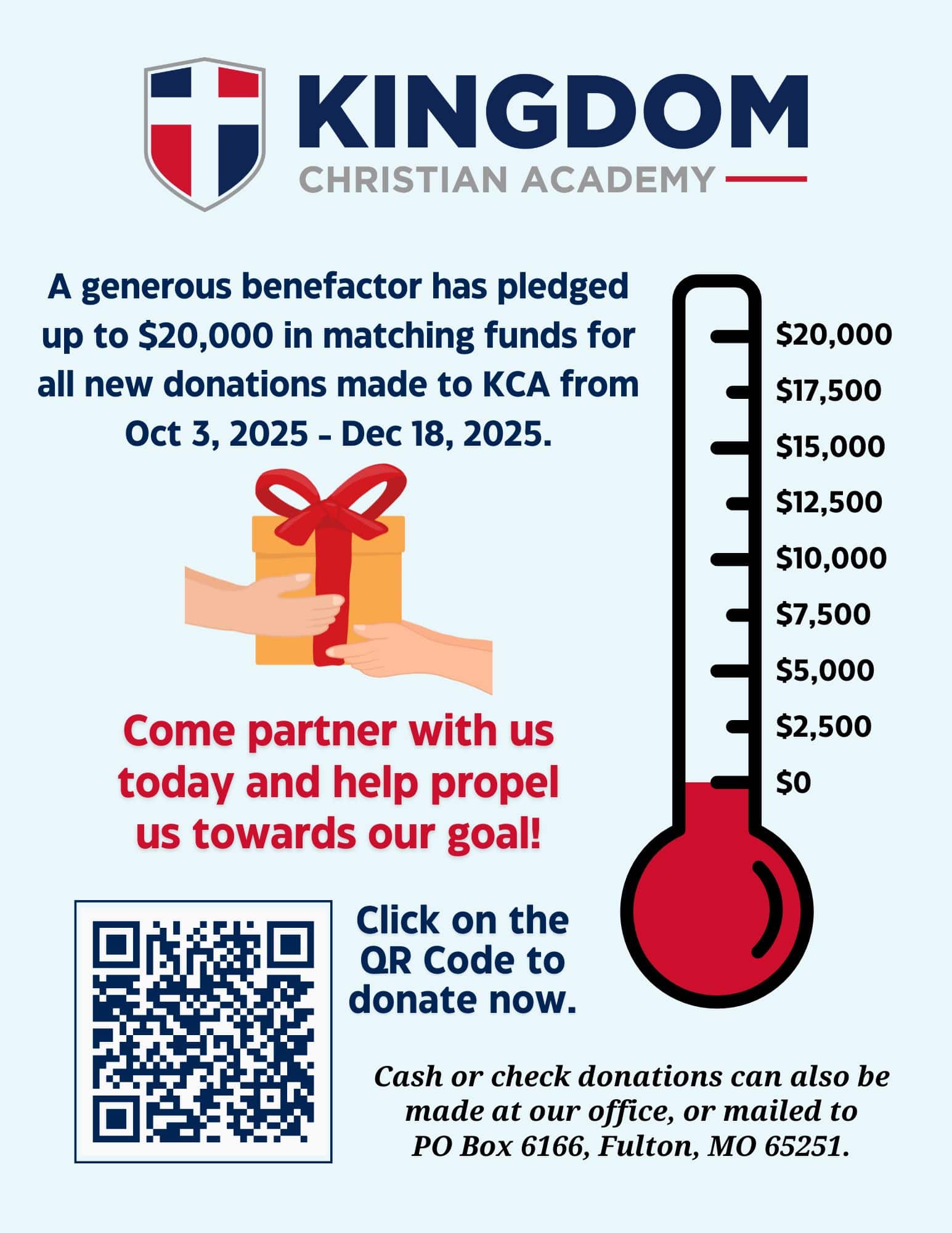 Fall 2025 Matching Donation