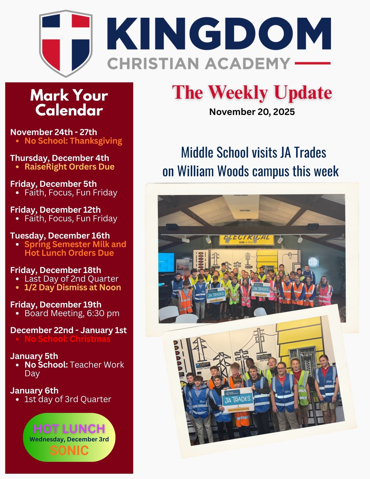 2025-11-20 Weekly Update (pg 1)