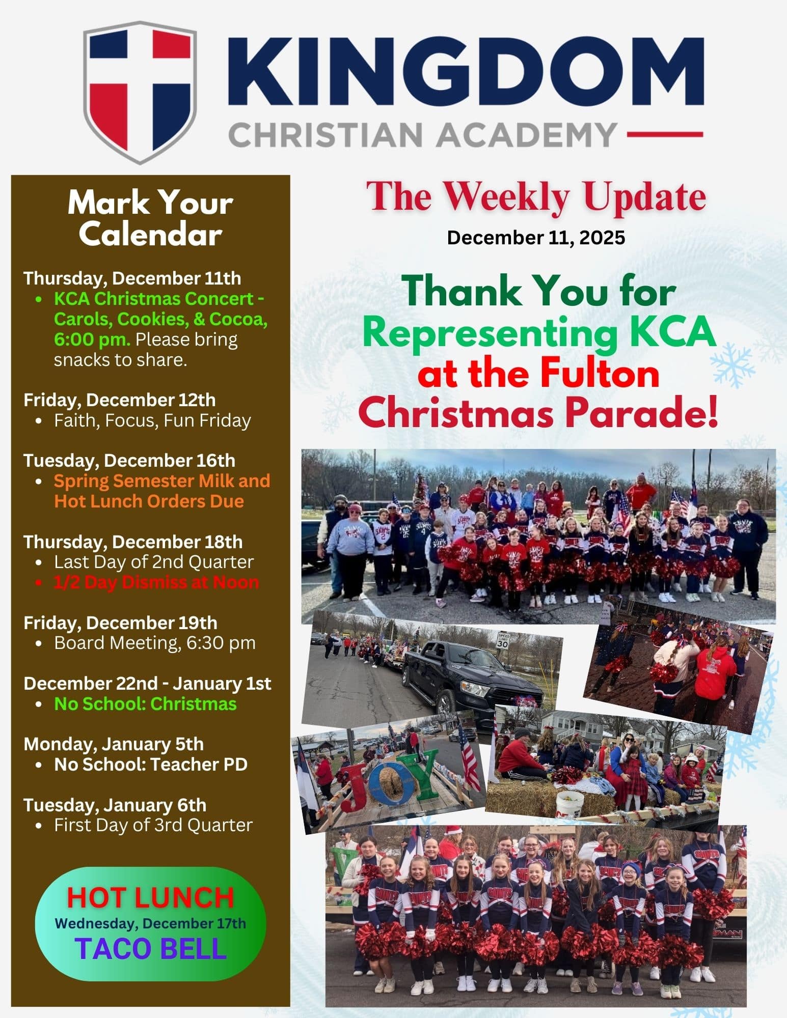 2025-12-11 Weekly Update (pg 1)